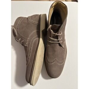 GH Bass Baltimore Mens Grey‎ Leather Wingtip Chukka Boots 12M